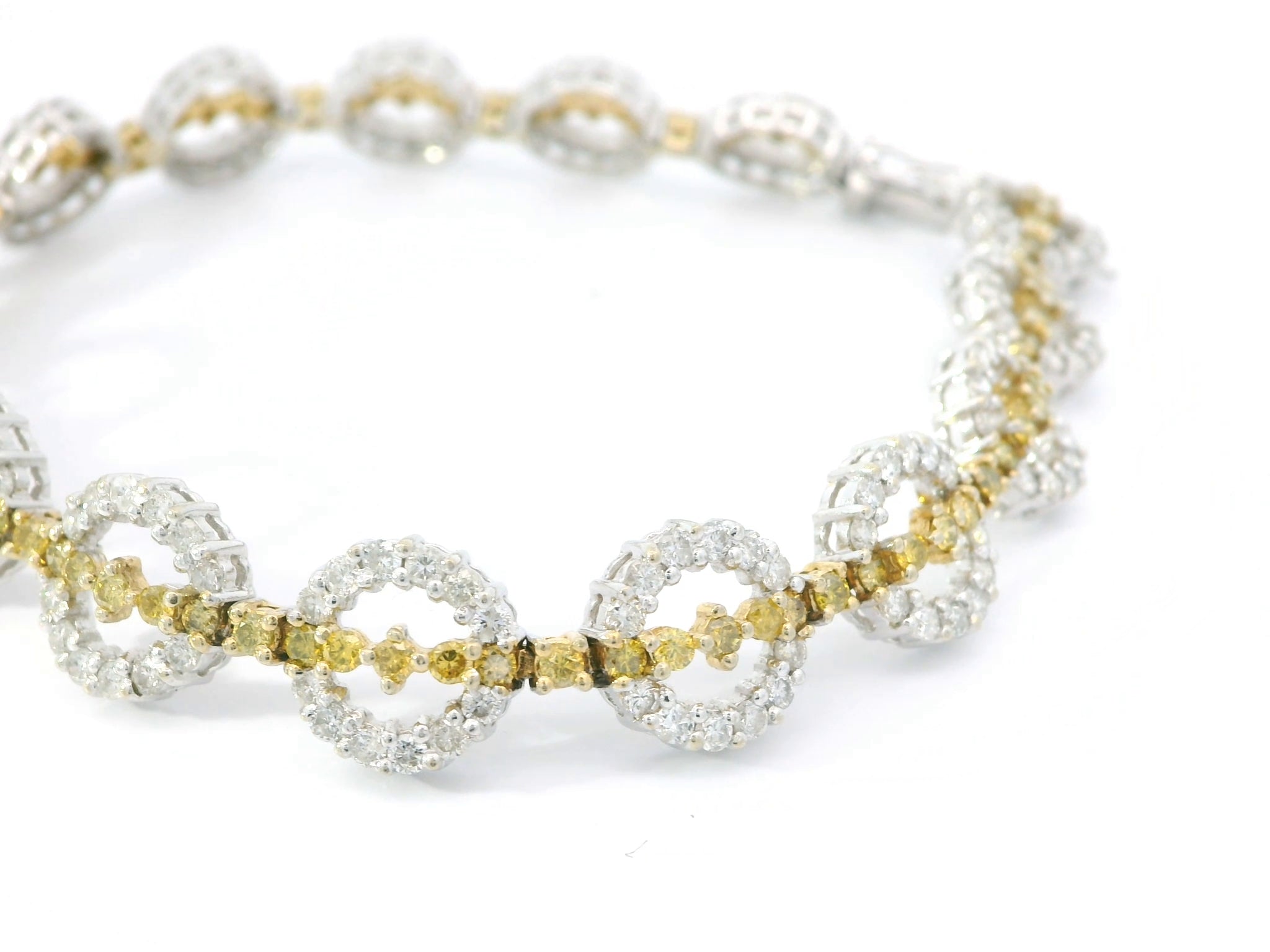 Elegant Two-Tone Diamond Bracelet