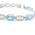 Elegant Blue Gemstone Bracelet