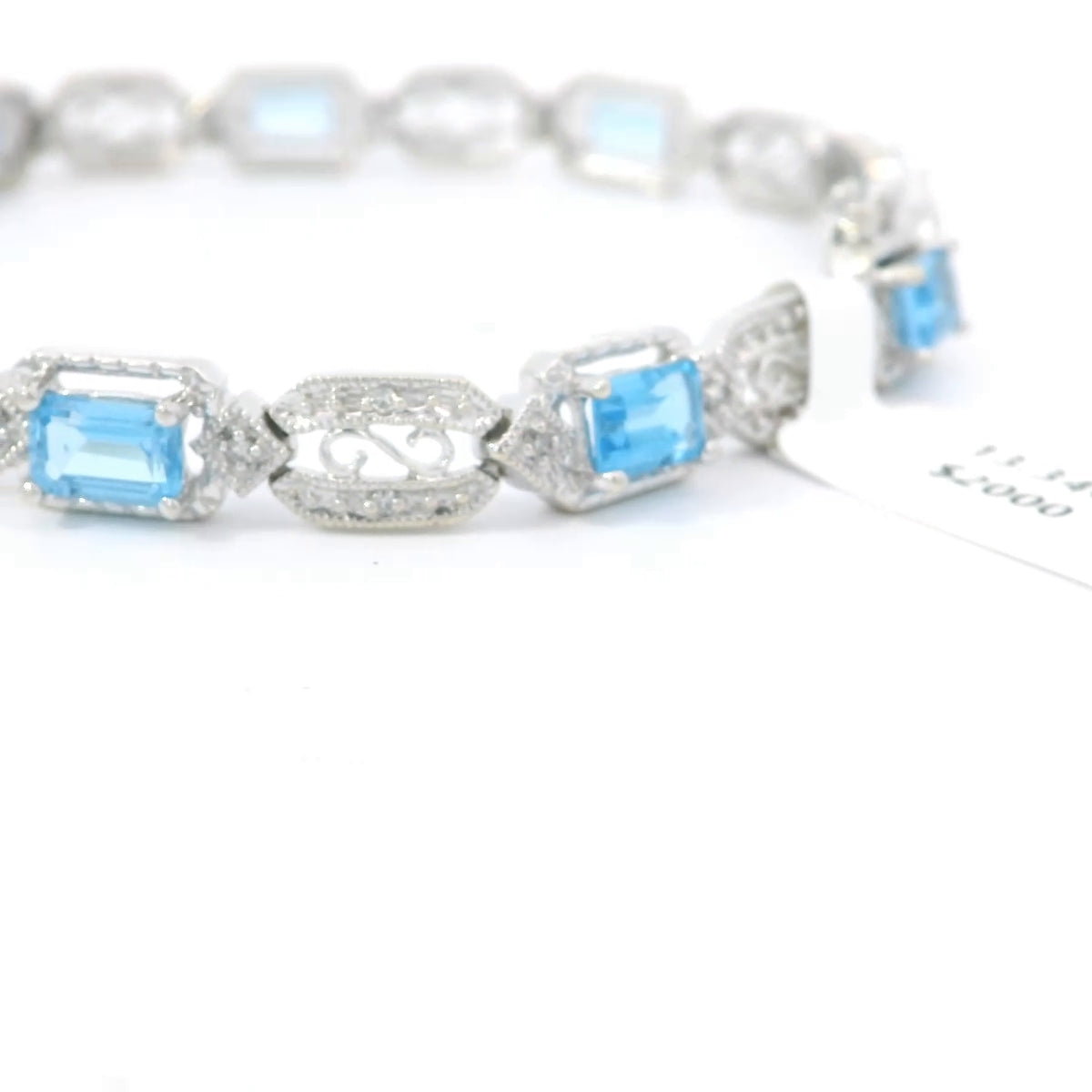 Elegant Blue Gemstone Bracelet