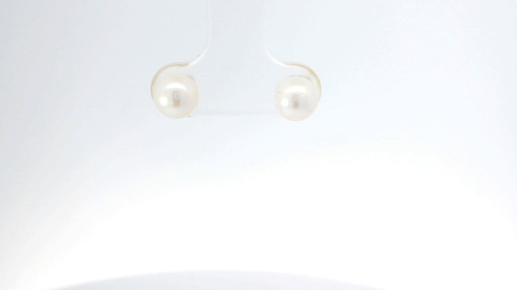 Elegant Yellowish  Pearl Stud Earrings