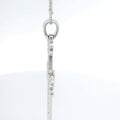 White Gold Diamond Cross Necklace
