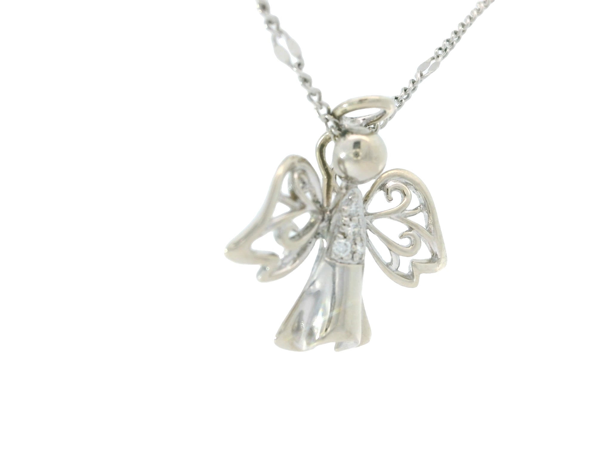 Elegant Angel Pendant Necklace