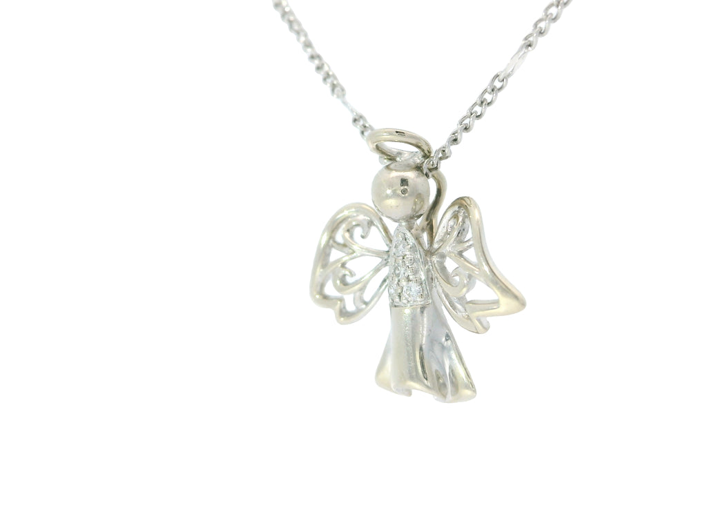 Elegant Angel Pendant Necklace