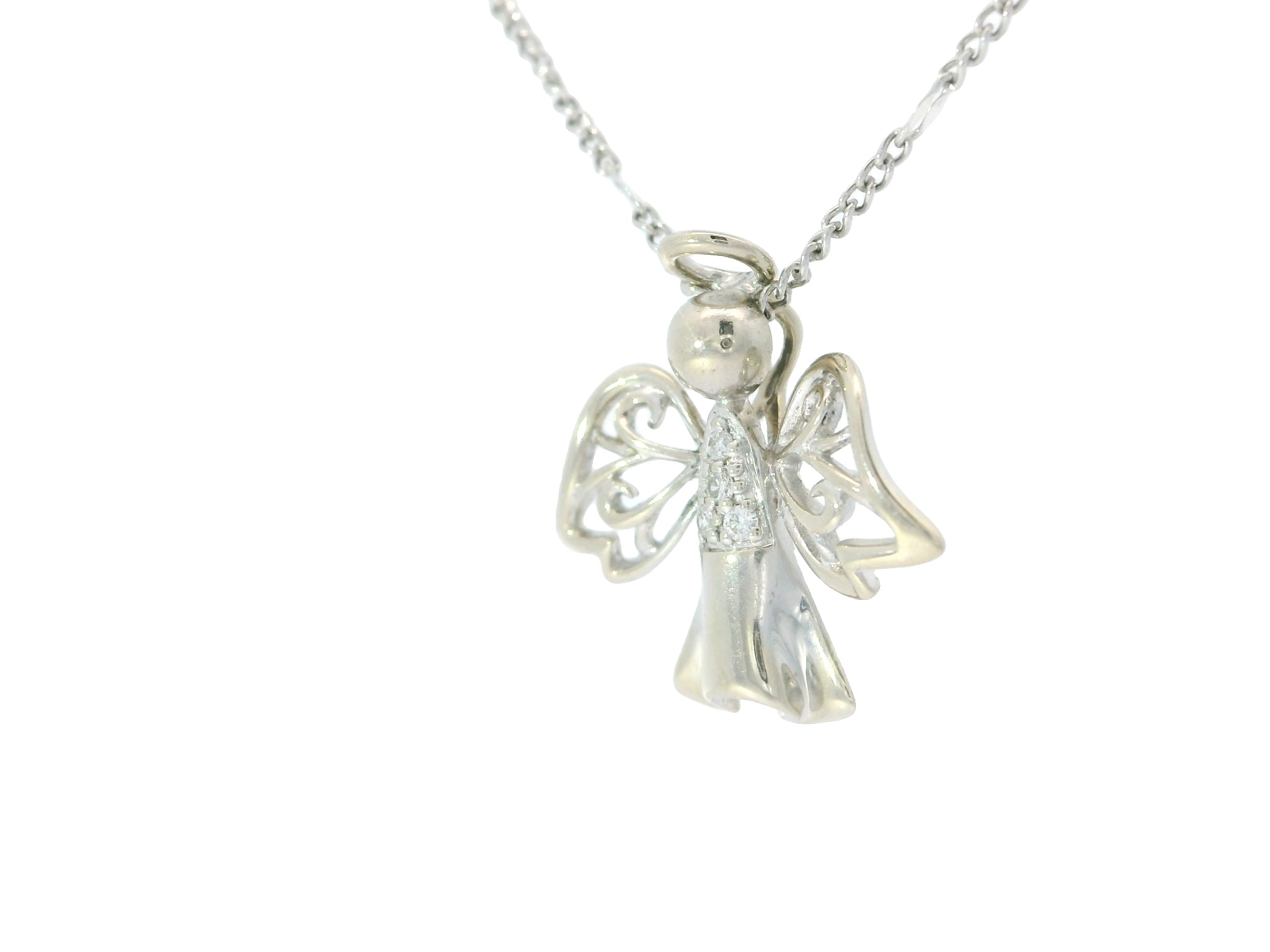 Elegant Angel Pendant Necklace