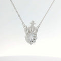 Elegant Crown Pendant Necklace