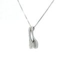Elegant Silver Fork and Spoon Pendant