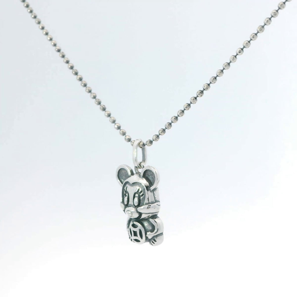 Charming Silver Bear Pendant Necklace