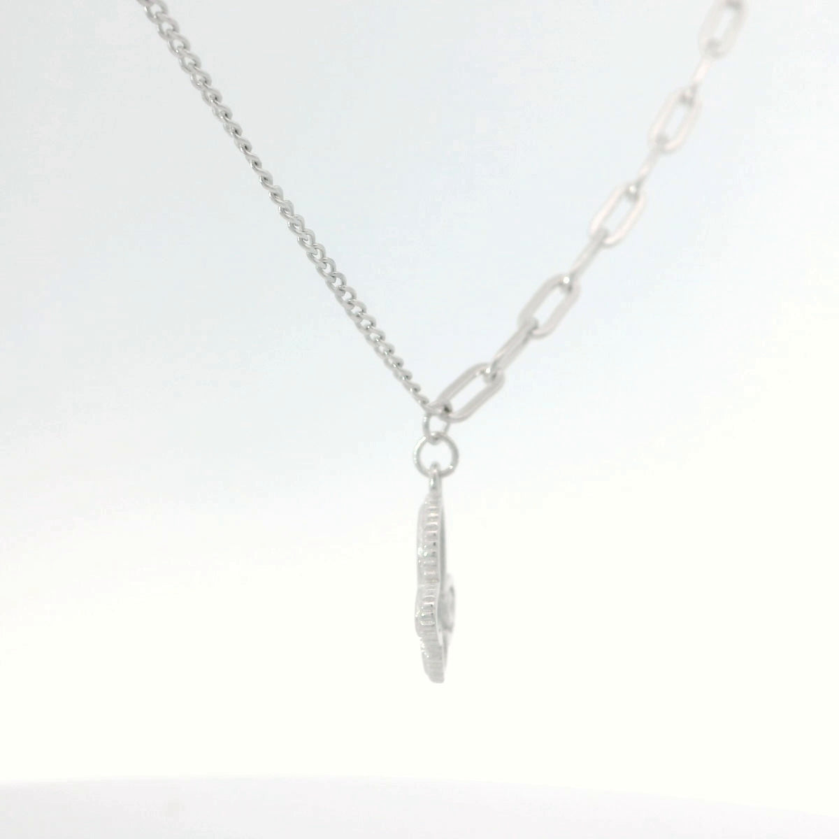 Elegant Silver Butterfly Pendant Necklace