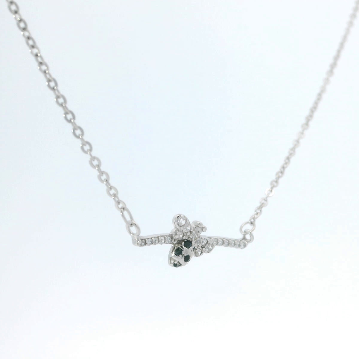 Elegant Silver Bee Necklace
