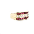 Elegant Ruby and Diamond Ring