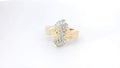 Yellow Gold Multi-Diamond Ring with Brilliant Round Cut Diamonds