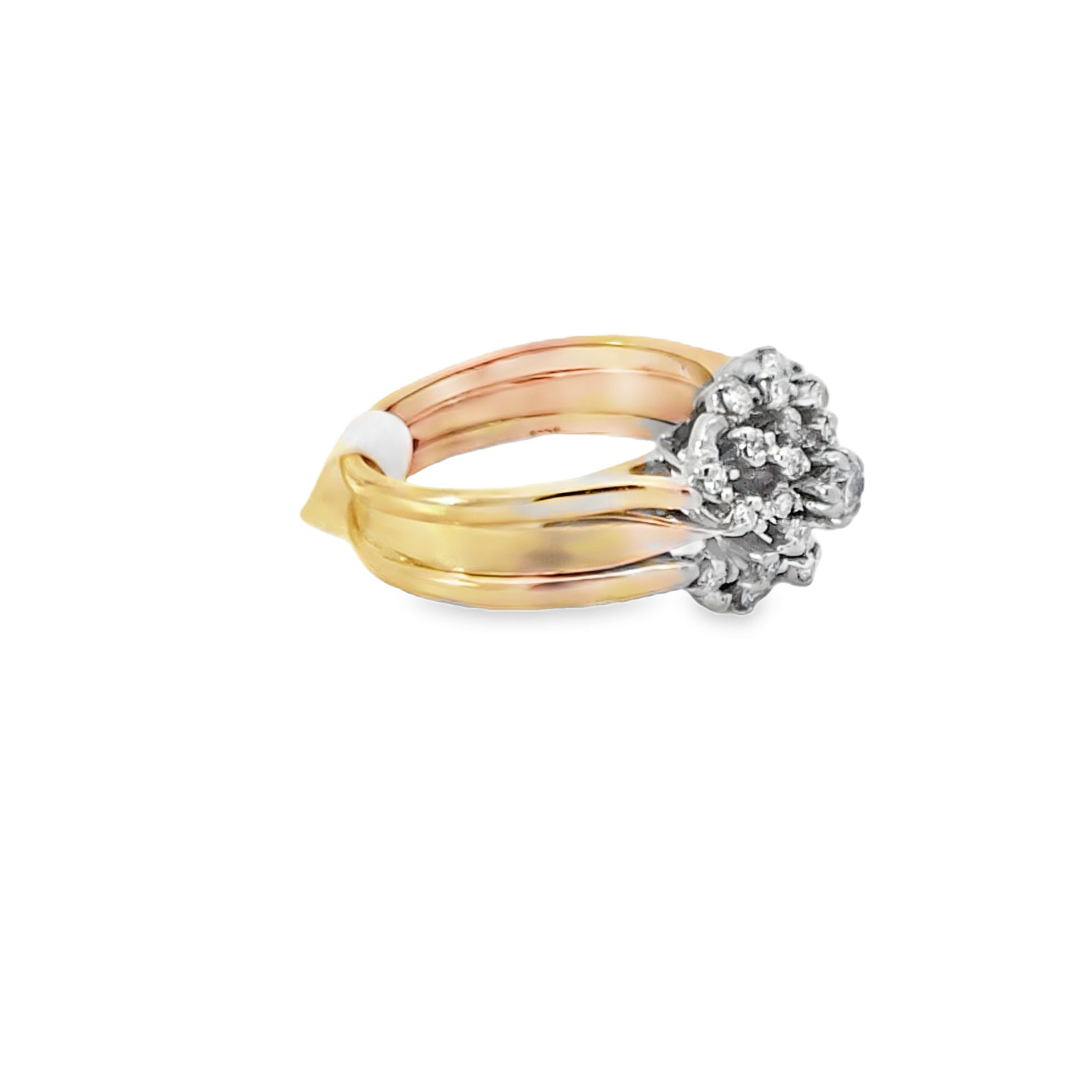 Yellow Gold Multi-Stone Diamond Ring