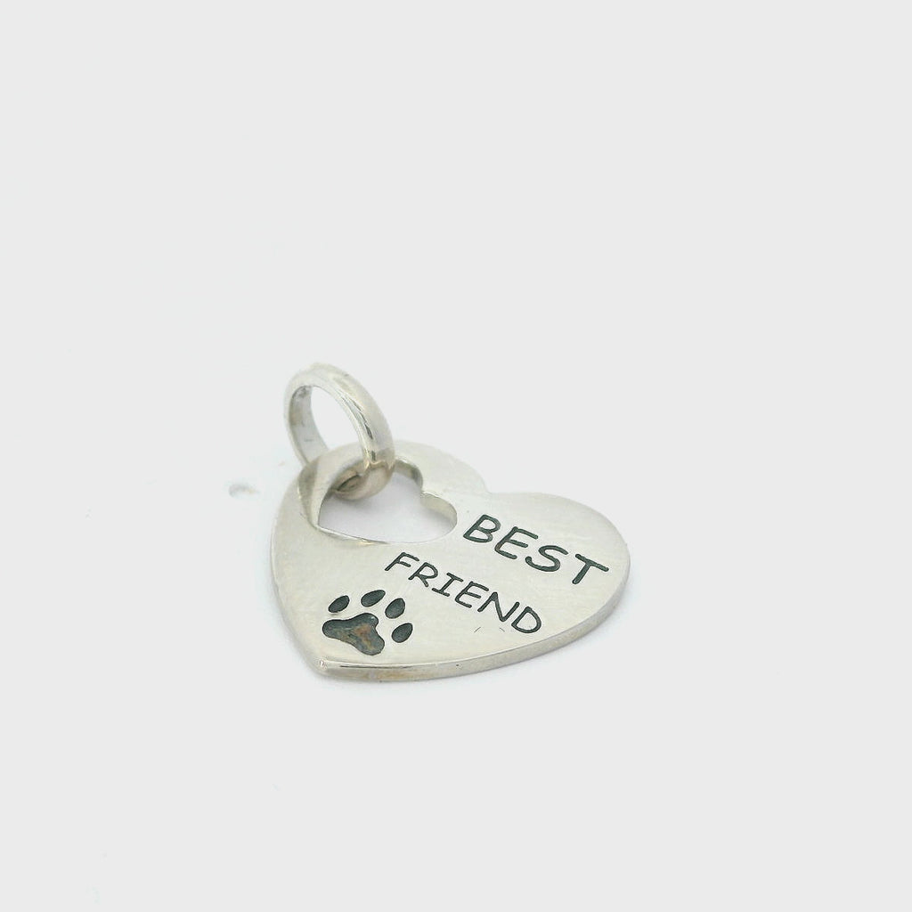Heart-Shaped Best Friend Pendant
