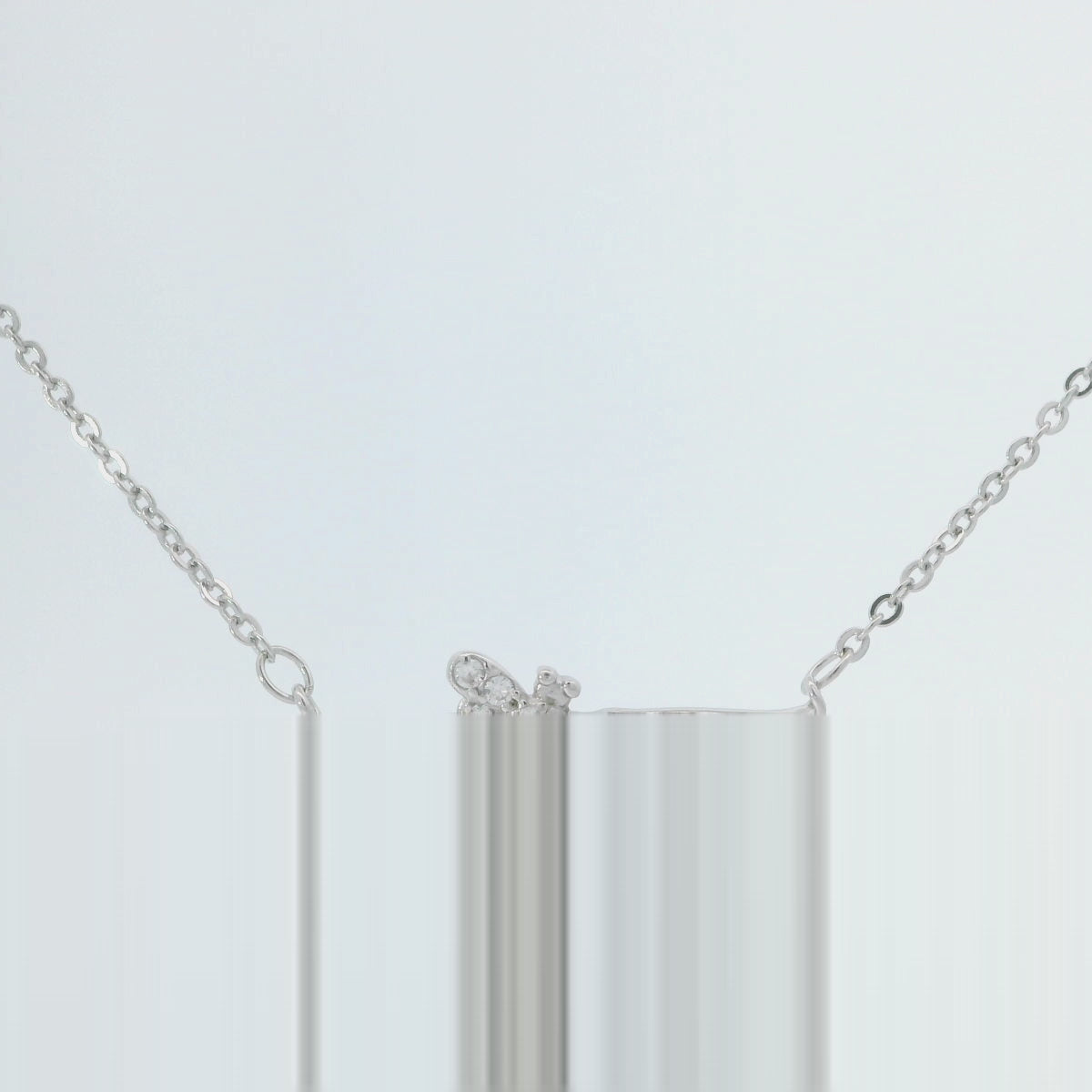 Elegant Silver Bee Necklace