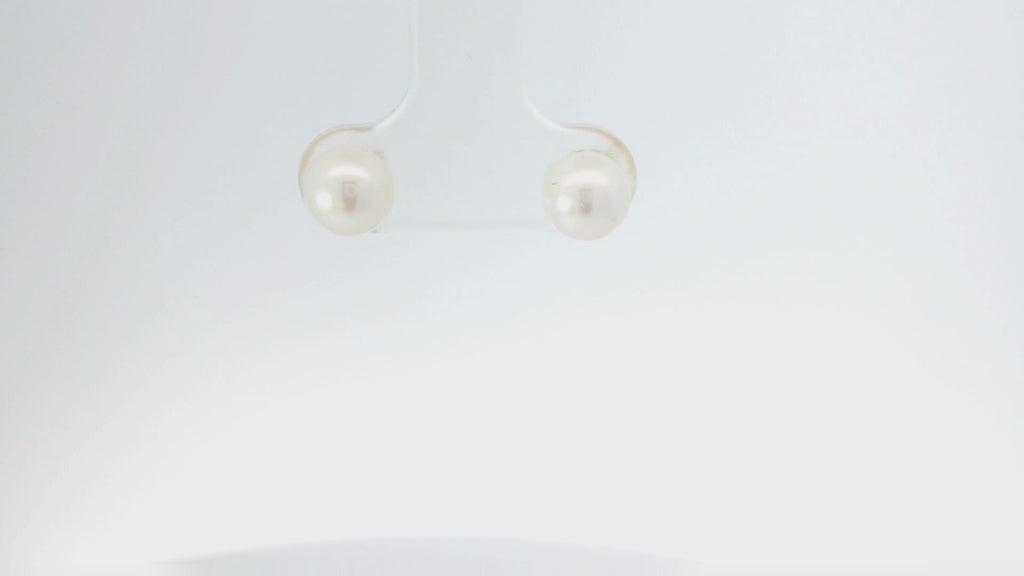 Elegant Yellowish  Pearl Stud Earrings